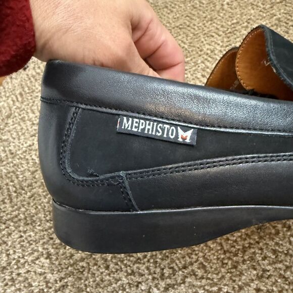 Mephisto Men's Baduard Black Suede Leather Slip-On Loafers Sz 8 Comfort - Picture 6 of 13